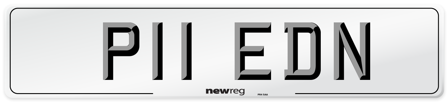 P11 EDN Number Plate from New Reg